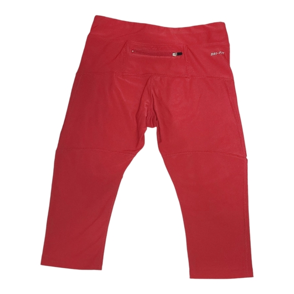 Nike Women's Dry-Fit Running Capris, Leggings, Tights, Red, Size Small, S - Picture 3 of 9